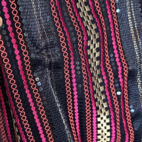 Trina Turk Johanna Embroidered Sequin Mini Off the Shoulder Dress Size 4 NWT - Picture 5 of 8